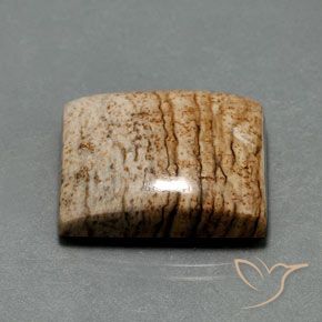 Diaspro Multicolore naturale da 32.30 ct, Taglio a baguette, Opaco