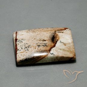 Diaspro Multicolore naturale da 55.92 ct, Taglio a baguette, Opaco