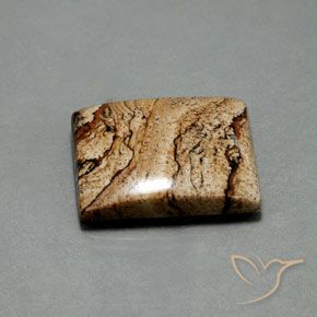 Diaspro Multicolore naturale da 32.75 ct, Taglio a baguette, Opaco