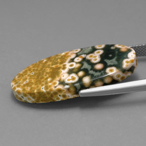 Diaspro Multicolore naturale da 19.53 ct, Taglio ovale, Opaco