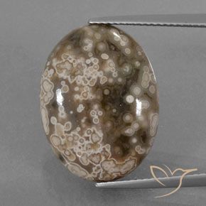 13.00ct Naturale Multicolore Diaspro, Ovale, Opaco
