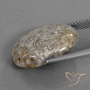 Diaspro Multicolore naturale da 12.43 ct, Ovale, Opaco