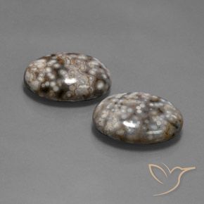 Gemme di Diaspro Multicolore naturale da 26.12 ct, Ovale, Opaco