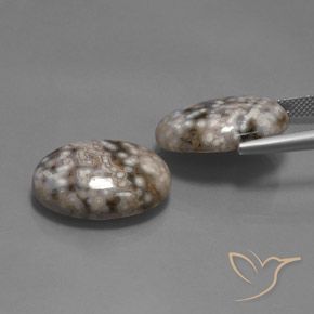Gemme di Diaspro Multicolore naturale da 26.12 ct, Ovale, Opaco