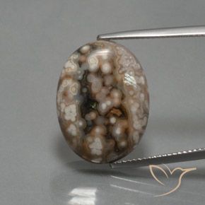 12.87ct Naturale Multicolore Diaspro, Ovale, Opaco