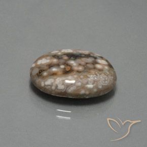 Diaspro Multicolore naturale da 12.87 ct, Ovale, Opaco