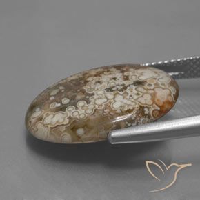 Diaspro Multicolore naturale da 9.07 ct, Ovale, Opaco