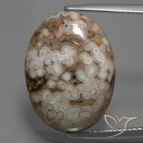 14.70ct Naturale Multicolore Diaspro, Ovale, Opaco