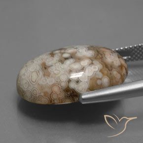 Diaspro Multicolore naturale da 14.70 ct, Ovale, Opaco