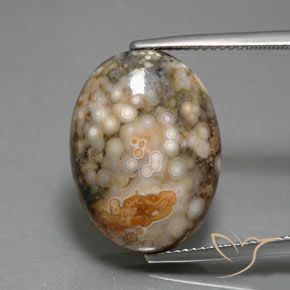 14.34ct Naturale Multicolore Diaspro, Ovale, Opaco