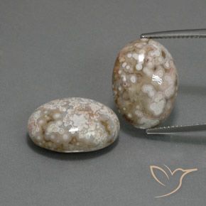 21.62ctw Naturale Multicolore Diaspro, Ovale, Opaco