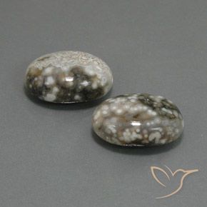 Gemme di Diaspro Multicolore naturale da 22.45 ct, Ovale, Opaco