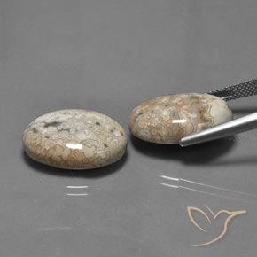 Gemme di Diaspro Multicolore naturale da 27.89 ct, Ovale, Opaco