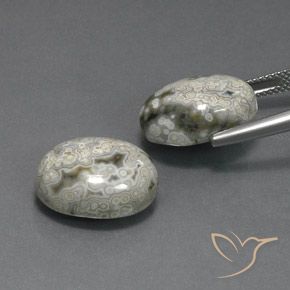 Gemme di Diaspro Multicolore naturale da 20.10 ct, Ovale, Opaco