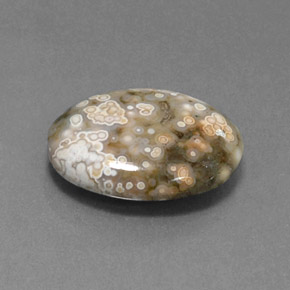 Diaspro multicolore naturale da 7,50 ct, taglio ovale, opaco