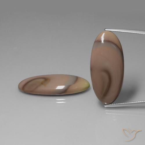 Gemme di Diaspro Multicolore naturale da 38.33 ct, Ovale, Opaco