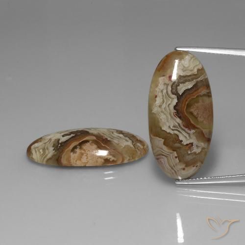 30.99ctw Naturale Multicolore Diaspro, Ovale, Opaco