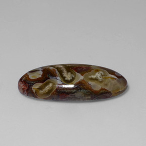 Diaspro Multicolore naturale da 13.46 ct, Taglio ovale, Opaco