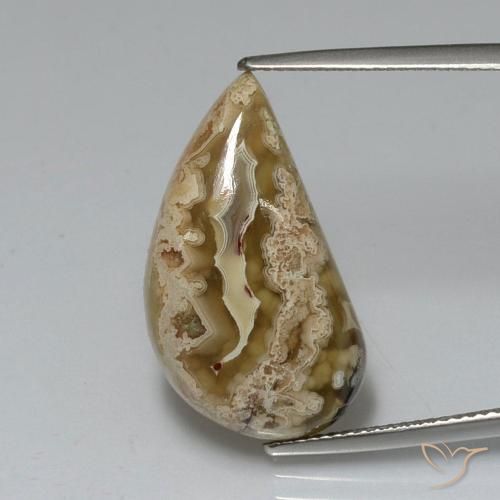 11.24ct Naturale Multicolore Diaspro, Taglio a fantasia, Opaco