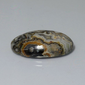 Diaspro Multicolore naturale da 12.43 ct, Taglio ovale, Opaco