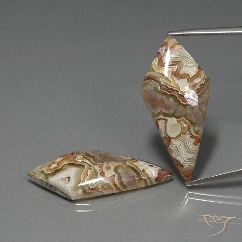 27.68ctw Naturale Multicolore Diaspro, Taglio a fantasia, Opaco