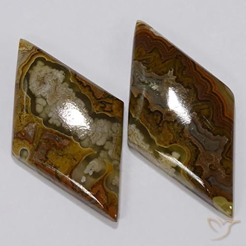 Gemme di Diaspro Multicolore naturale da 41.46 ct, Taglio a fantasia, Opaco