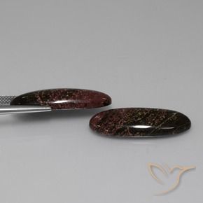 Gemme di Diaspro Multicolore naturale da 22.83 ct, Ovale, Opaco