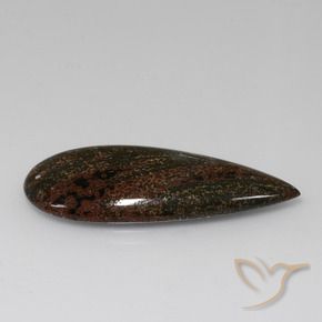 Diaspro Multicolore naturale da 14.50 ct, Forma a pera, Opaco
