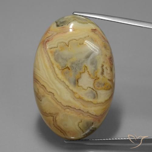 56.29ct Naturale Multicolore Diaspro, Ovale, Opaco
