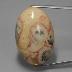 Diaspro Multicolore naturale da 62.14 ct, Taglio ovale, Opaco