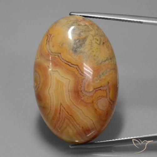 61.26ct Naturale Arancione scuro Diaspro, Ovale, Opaco