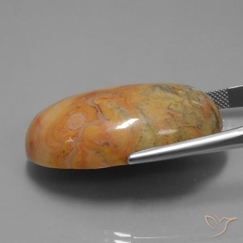 Diaspro Arancione scuro naturale da 61.26 ct, Ovale, Opaco