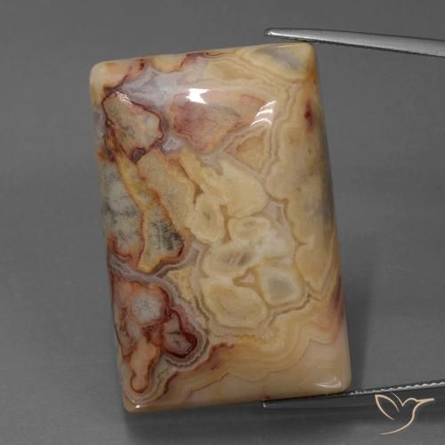 78.22ct Naturale Multicolore Diaspro, Taglio a baguette, Opaco