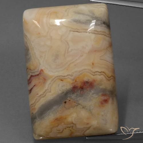 76.29ct Naturale Multicolore Diaspro, Taglio a baguette, Opaco