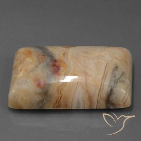 Diaspro Multicolore naturale da 76.29 ct, Taglio a baguette, Opaco