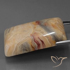 Diaspro Multicolore naturale da 76.29 ct, Taglio a baguette, Opaco