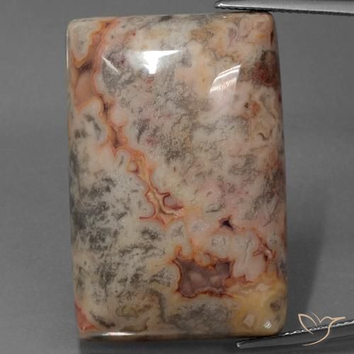 74.01ct Naturale Multicolore Diaspro, Taglio a baguette, Opaco