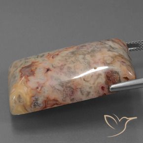 Diaspro Multicolore naturale da 74.01 ct, Taglio a baguette, Opaco