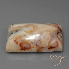Diaspro Multicolore naturale da 74.01 ct, Taglio a baguette, Opaco
