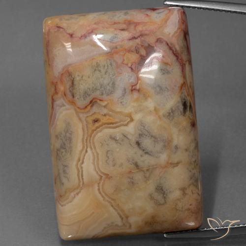 73.47ct Naturale Multicolore Diaspro, Taglio a baguette, Opaco