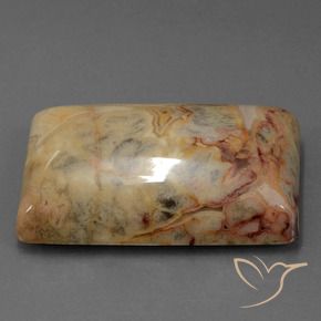 Diaspro Multicolore naturale da 73.47 ct, Taglio a baguette, Opaco
