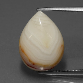 Diaspro naturale multicolore da 9,05 ct, taglio a pera, opaco