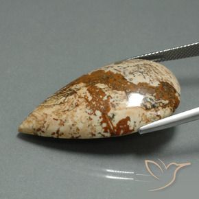Diaspro Multicolore naturale da 33.42 ct, Forma a pera, Opaco