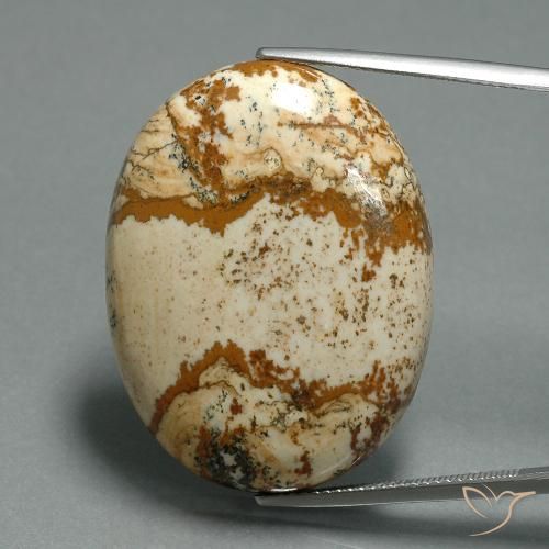 43.57ct Naturale Multicolore Diaspro, Ovale, Opaco