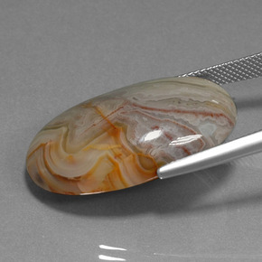 Diaspro Multicolore naturale da 30.81 ct, Taglio ovale, Opaco