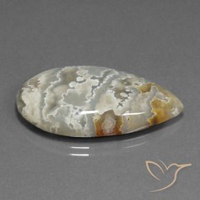 Diaspro Multicolore naturale da 25.00 ct, Forma a pera, Opaco