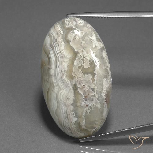 37.12ct Naturale Multicolore Diaspro, Ovale, Opaco
