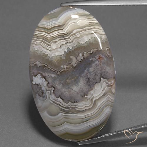 29.99ct Naturale Multicolore Diaspro, Ovale, Opaco