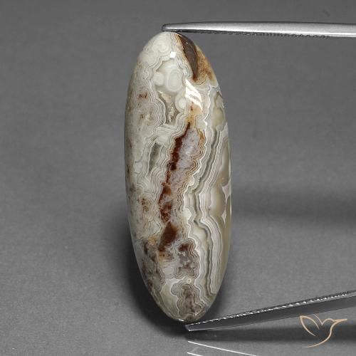 23.27ct Naturale Multicolore Diaspro, Ovale, Opaco