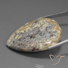 Diaspro Multicolore naturale da 62.40 ct, Forma a pera, Opaco